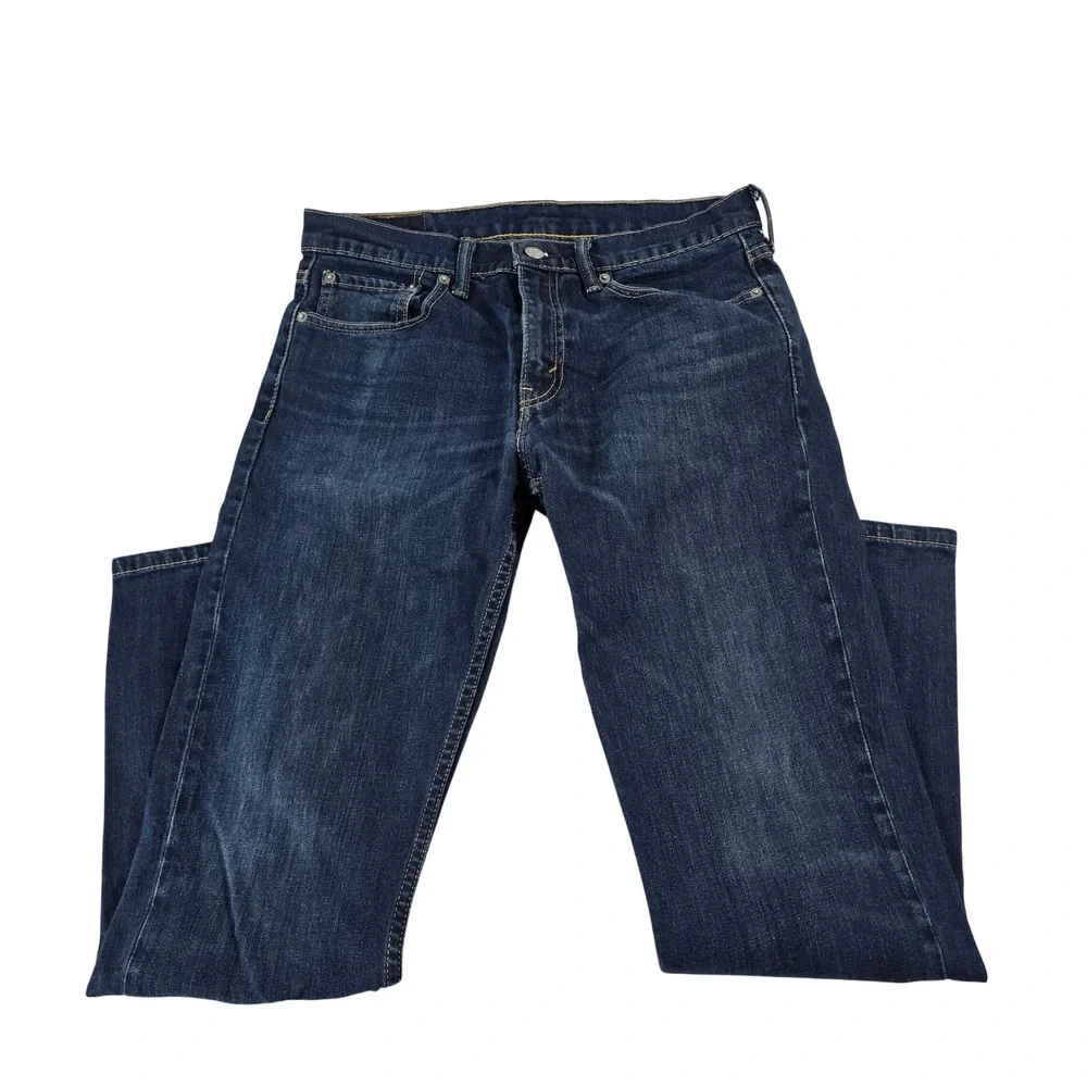 Levi's 511 Slim Fit Mens Dark Wash Blue Denim Jeans 33x30 0511